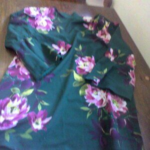 Women's L Ellane Rose Floral blouse